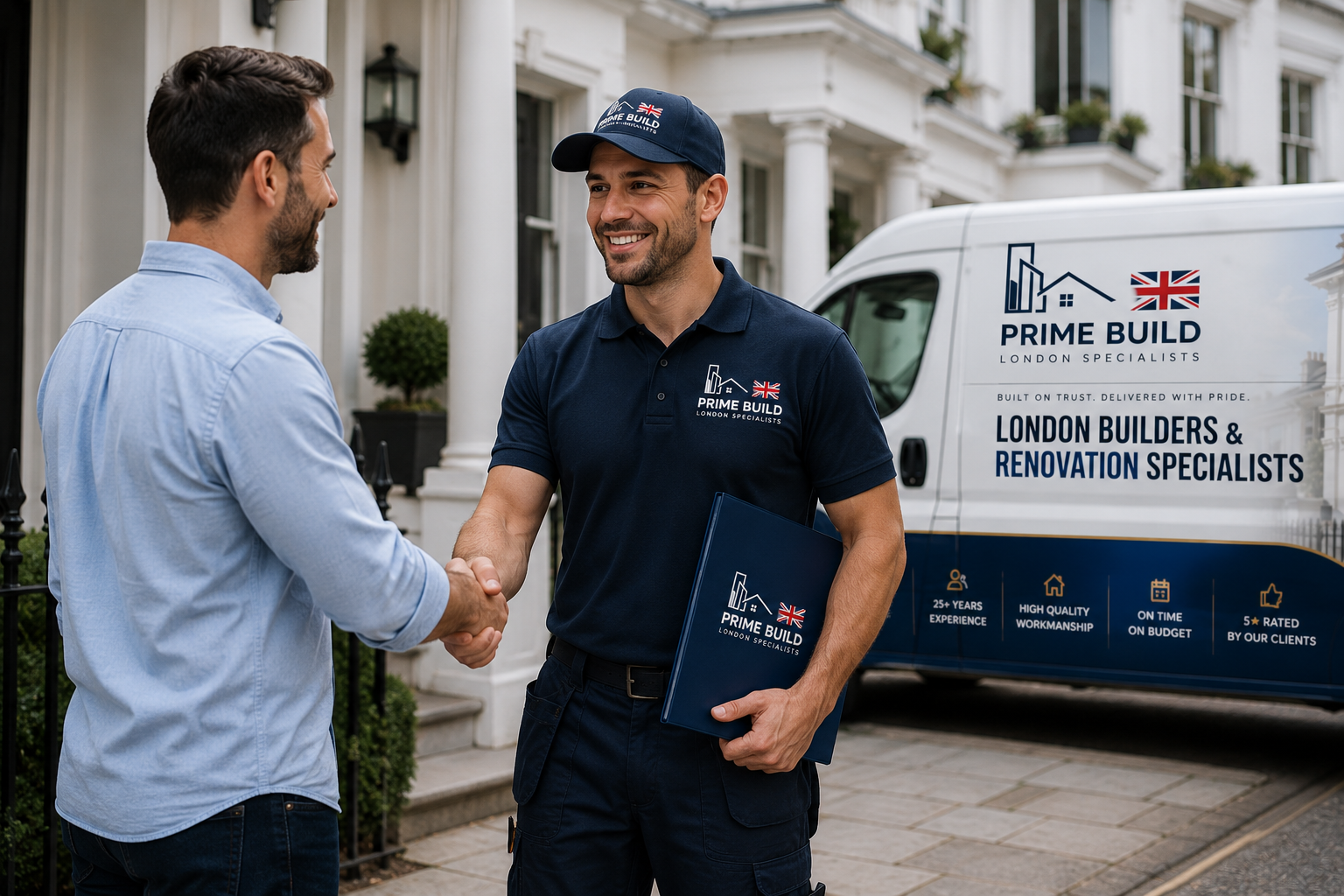 Prime Build branded van